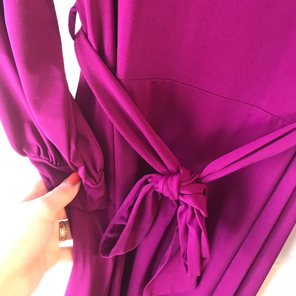 Med. Pink Blush Violet Maxi Dress NWT (maternity) - Picture 3 of 5